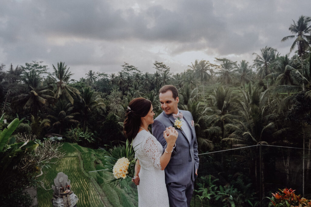 couple with jungle background